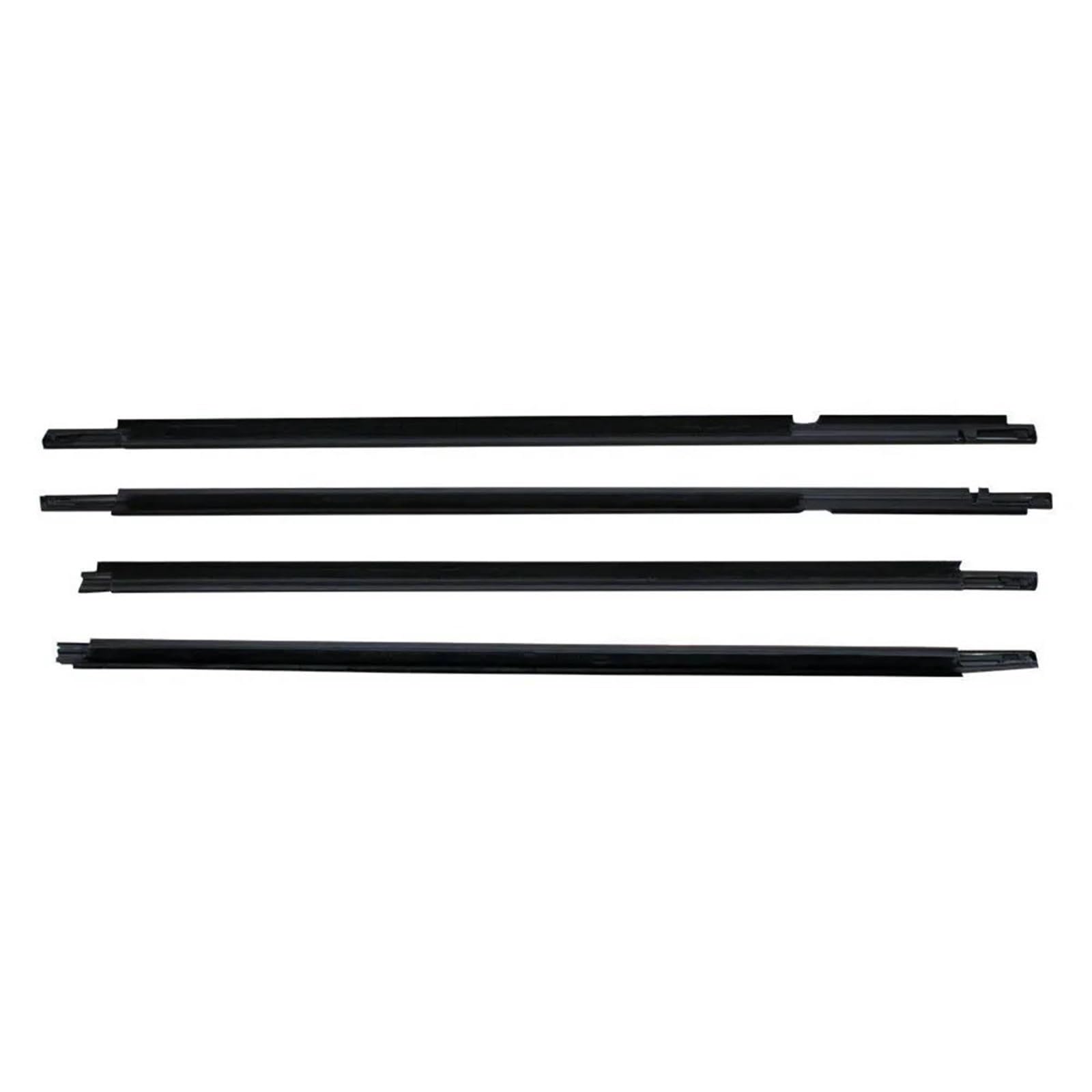 Yuqudgelky One Color 4Pcs Car Outer Windows Rubber Weatherstrip Sealing Strip For Toyota For Corolla For Altis Zze121 Zze122 2003-2008
