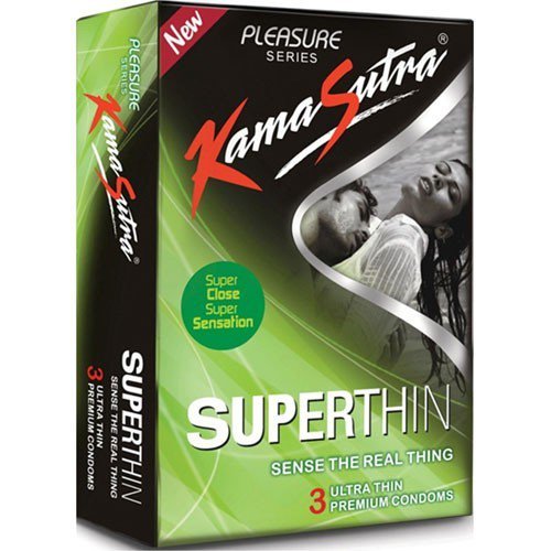 Kama Sutra Pleasure Superthin Condoms - 3's - Pack Of 5-image-3
