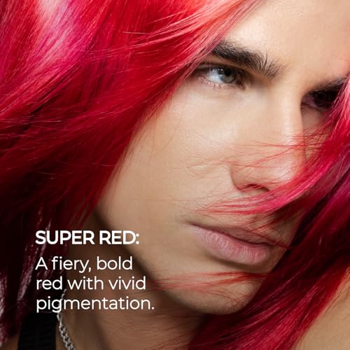 Image of XMONDO Color Super Red Depositing Mask, Hair Dye, 8 Fl Oz | Semi-Permanent, Infused with Bond Booster & Hyaluronic Acid for Nourishment, Revitalization & Repair, Vegan Formula
