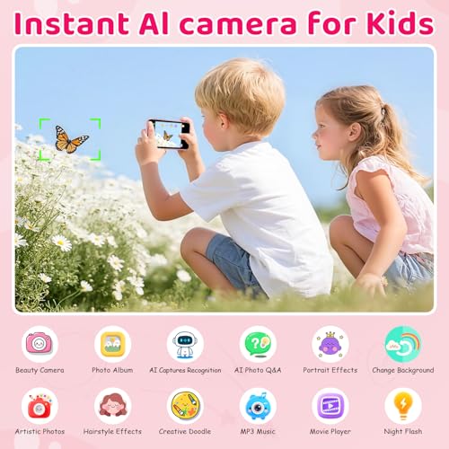 AI Kids Digital Camera 50MP 32G WiFi Learning Camera, Why&How Library - image 4