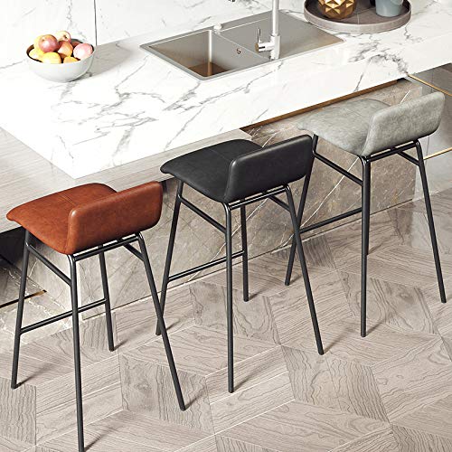 Amazon | PUレザーバースツール、戻るとフットレストとの素朴な