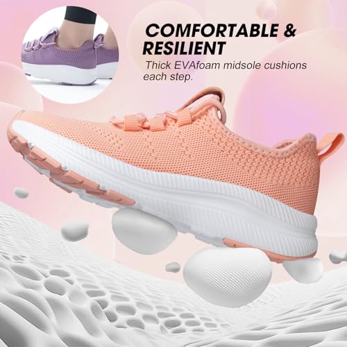 Image of ZOVE Wide Toe Box Shoes Women Extra Wide Width Sneakers Ultra Light Road Running Shoes Non-Slip Tennis Sneakers Breathable Walking Athletic