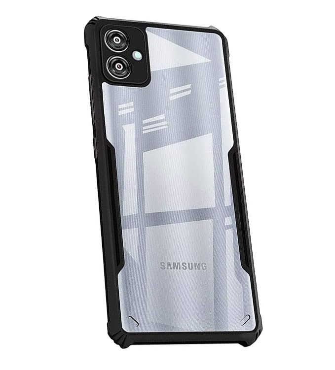 COBERTA Polycarbonate Back Cover For Samsung Galaxy A04E Back Cover Case-Black Transparent (B0CGNCGFG8) Amazon Price History, Amazon Price Tracker
