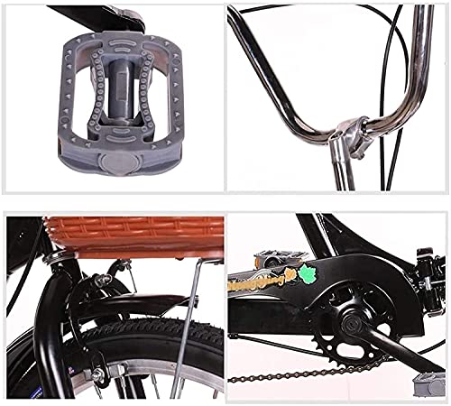 WYCSAD 3-Rad-Dreirad für Erwachsene – Fahrrad, Dreirad für Erwachsene, faltbares Dreirad für Erwachsene, 1-Gang-Dreirad mit 20-Zoll-Rädern, 3-Rad-Fahrrad mit verstellbarem Sitz vorne und hinten – Bild 6