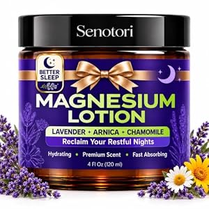 Magnesium Lotion for Sleep with Arnica, Lavender & Chamomile – 4Oz