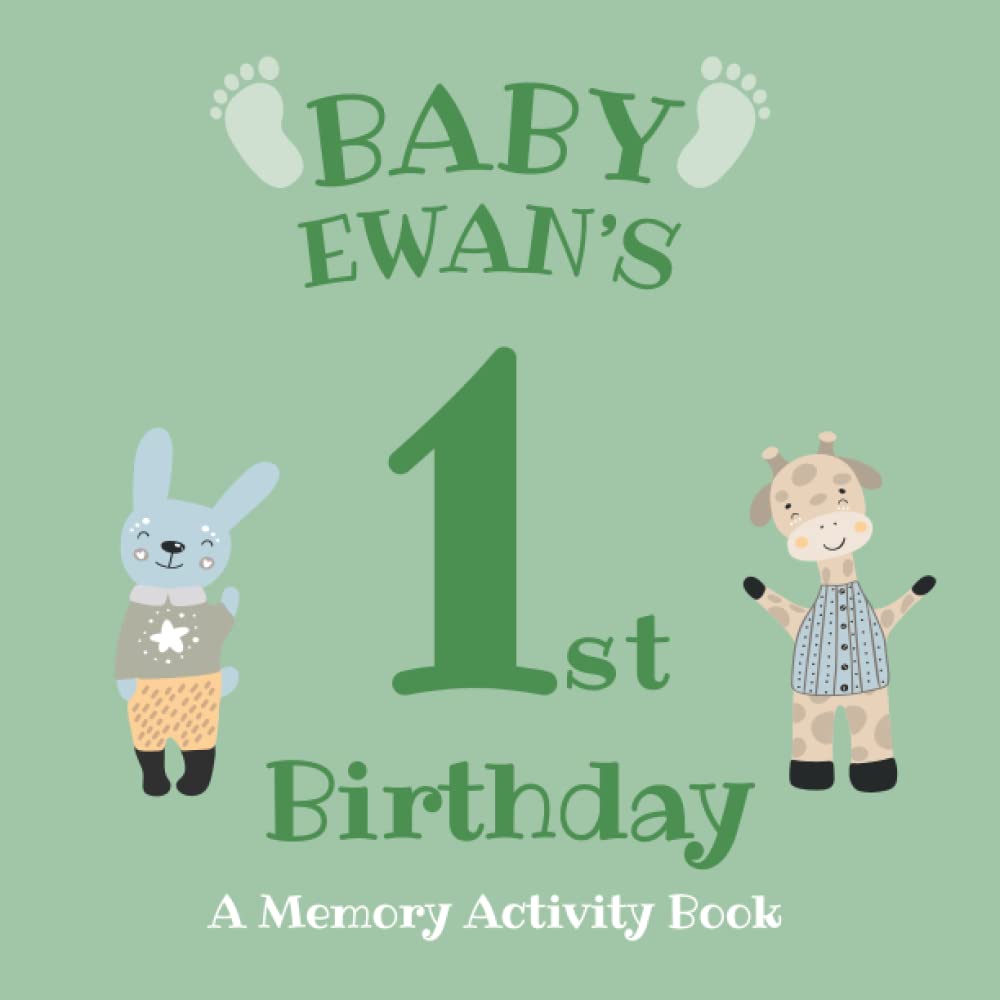 Baby Ewan's First Birthday: A Memory Activity Book