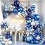 Blue White Silver