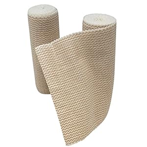 6″ Elastic Bandage Wrap with Self-Closure, 2-Pack – 15 ft Stretched – Latex-Free, Reusable, Washable – Compression Support for Sprains, Injuries, Swelling, Sports Recovery