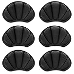 Sibba 3 Pairs Heel Grips for Shoes Boots Anti-Slip Cushion Pads, Prevent Blisters, Make Loose Shoes Fit Tighter Comfort Inserts for Women Men (Black)