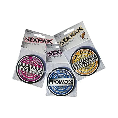Sex Wax Mr. Zoggs Air Freshener 4-Pack - Coconut, Grape, Pineapple, Strawberry Cover