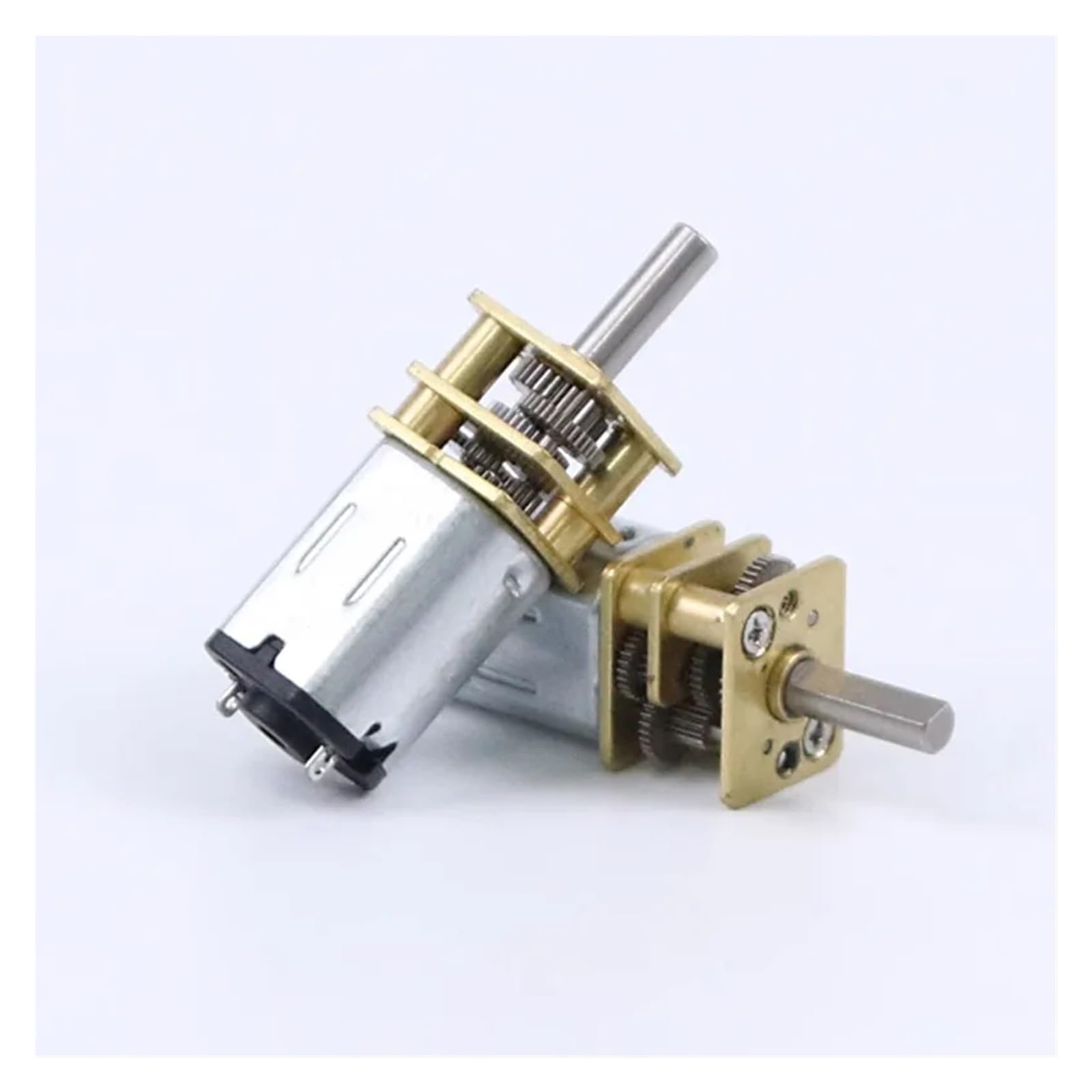 Motor Reductor N20 de 12 V, 6 V y 3 V, CC, pequeño, de Baja Velocidad, con Engranajes metálicos, de Avance y Retroceso.(3v,200)
