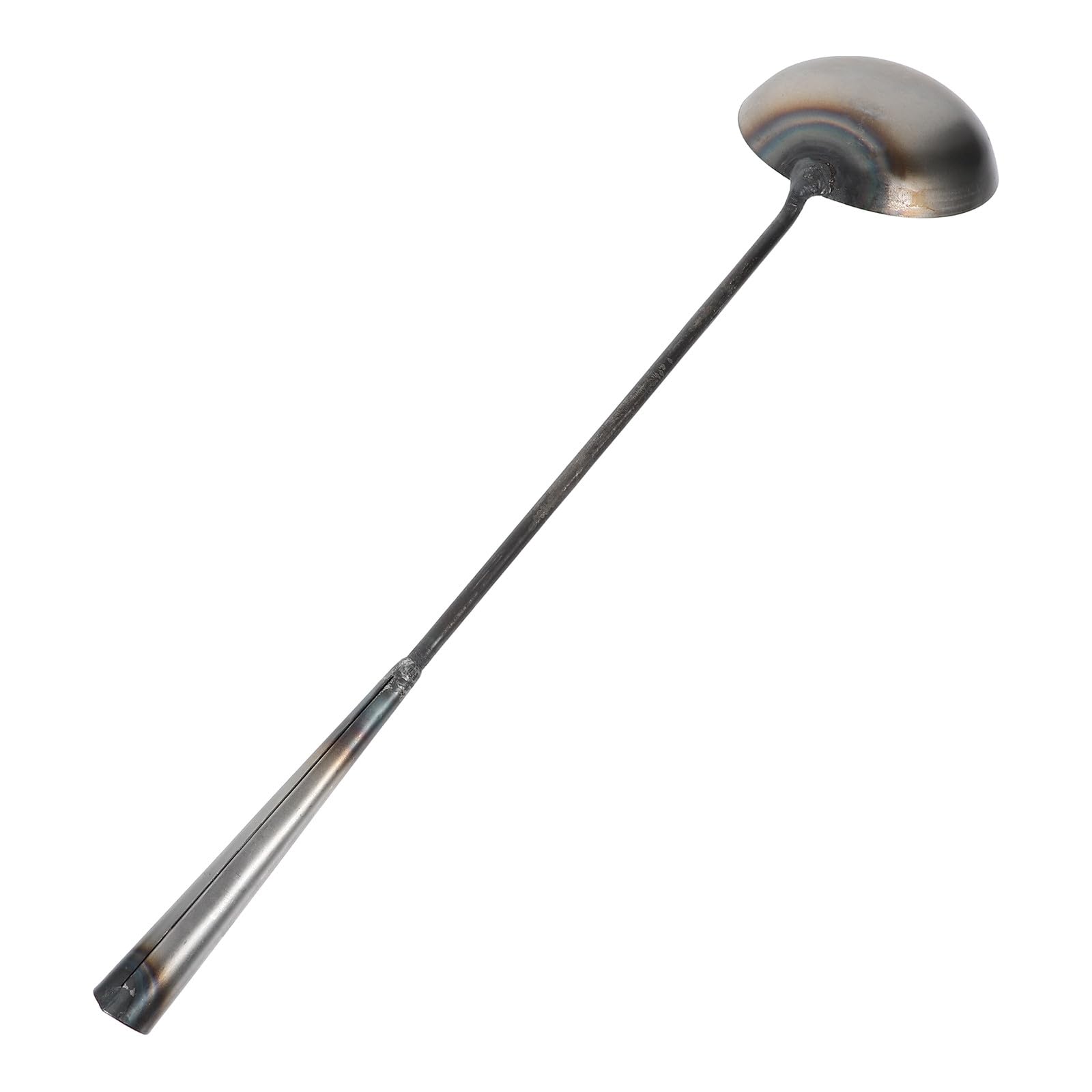 VICASKY Iron Water Ladle Scoop with Long Handle, Sturdy Mud Cleaning Spoon for Garden and Drain, Sturdy Iron Scoop Utensil for Water and Sludge Removal in Outdoor and Kitchen Use