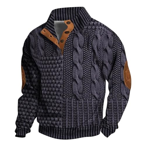 Pull chaud pour homme en tricot torsadé doux haut de gamme épais RD2