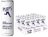 PURPS Plant-based Organic Energy Drink | Zero Calories | Zero Sugar | Non GMO | 100% Natural Caffein