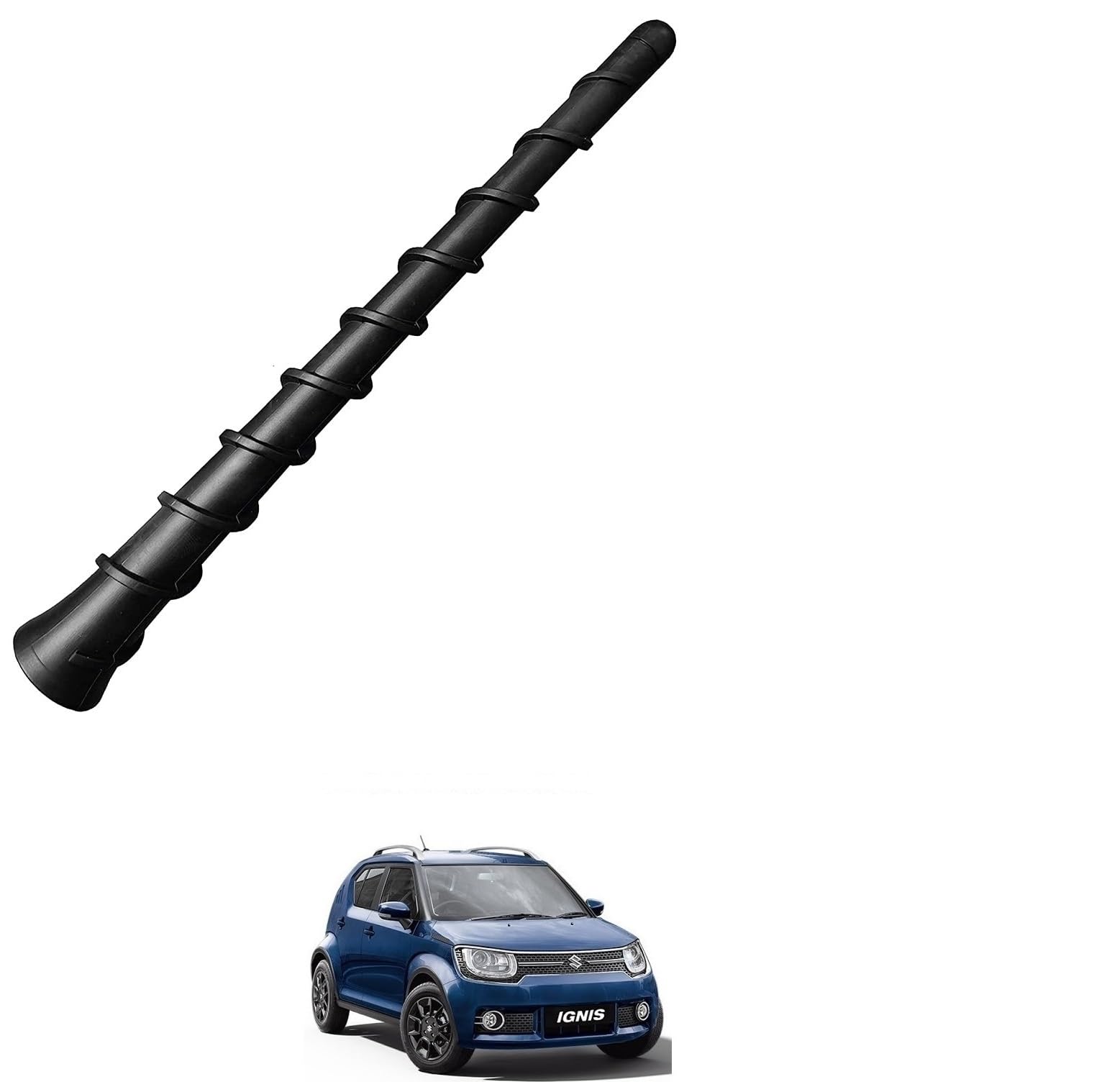 Auto Addict Vehicle Roof Mount Rubber Antenna Mast Flexible Car Replacement Antenna Black for Maruti Suzuki Ignis-image-11