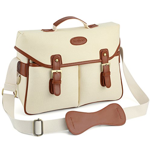 kattee leather canvas camera bag