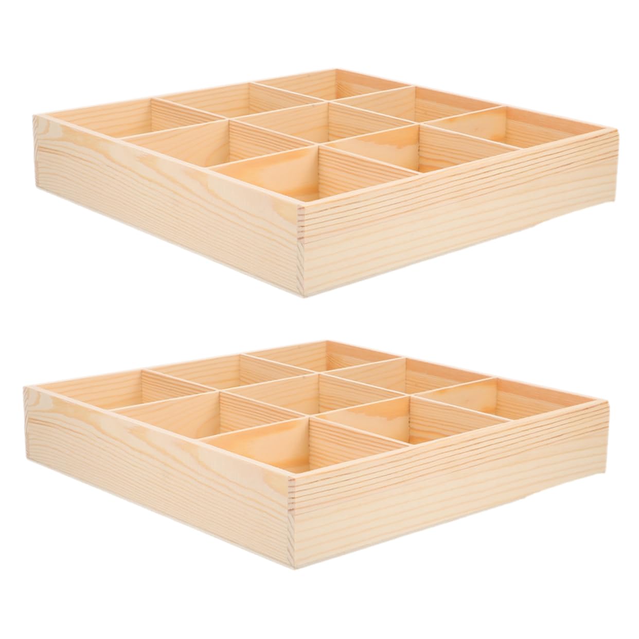 LABRIMP 2 Pièces Boîte de Rangement à Compartiments Organiseur de Tiroir pour Sous Vêtements Chaussettes Clés et Petits Objets Séparateur pour Dressing et Placard Design Moderne et Compact