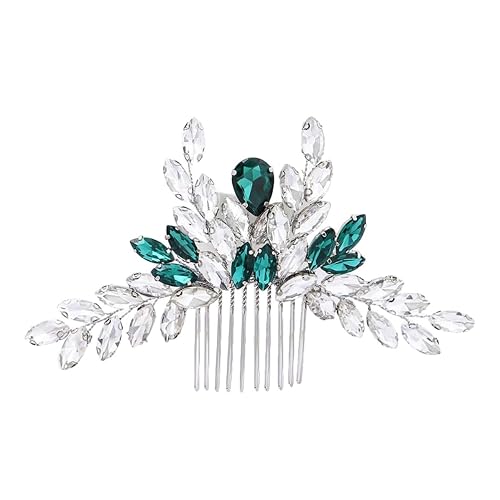Elegant Rhinestone Hair Comb for Brides with Sturdy Alloy Material