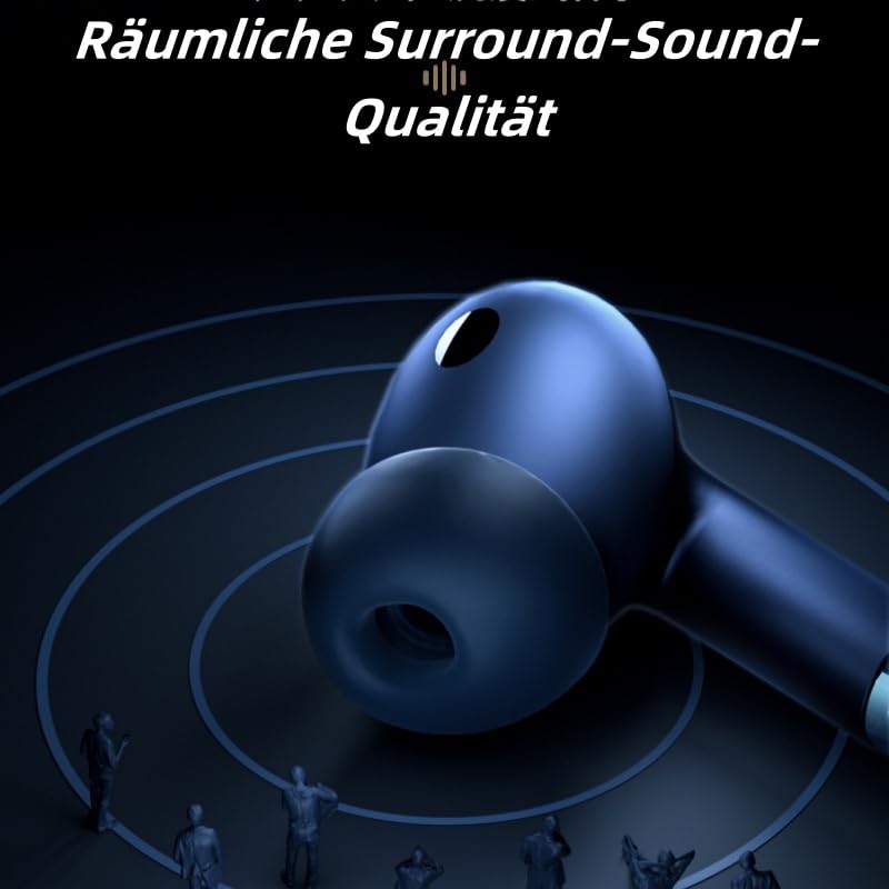 Sekoda Comfort max ohrhörer Wireless-Earbud, In Ear kopfhörer Bluetooth,Tiefer Bass, HiFi Stereo, herausragender Sound Touch Control