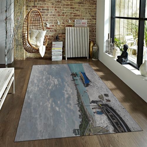 Tapis Claude Monet salon chambre lavable 150x240cm - 2