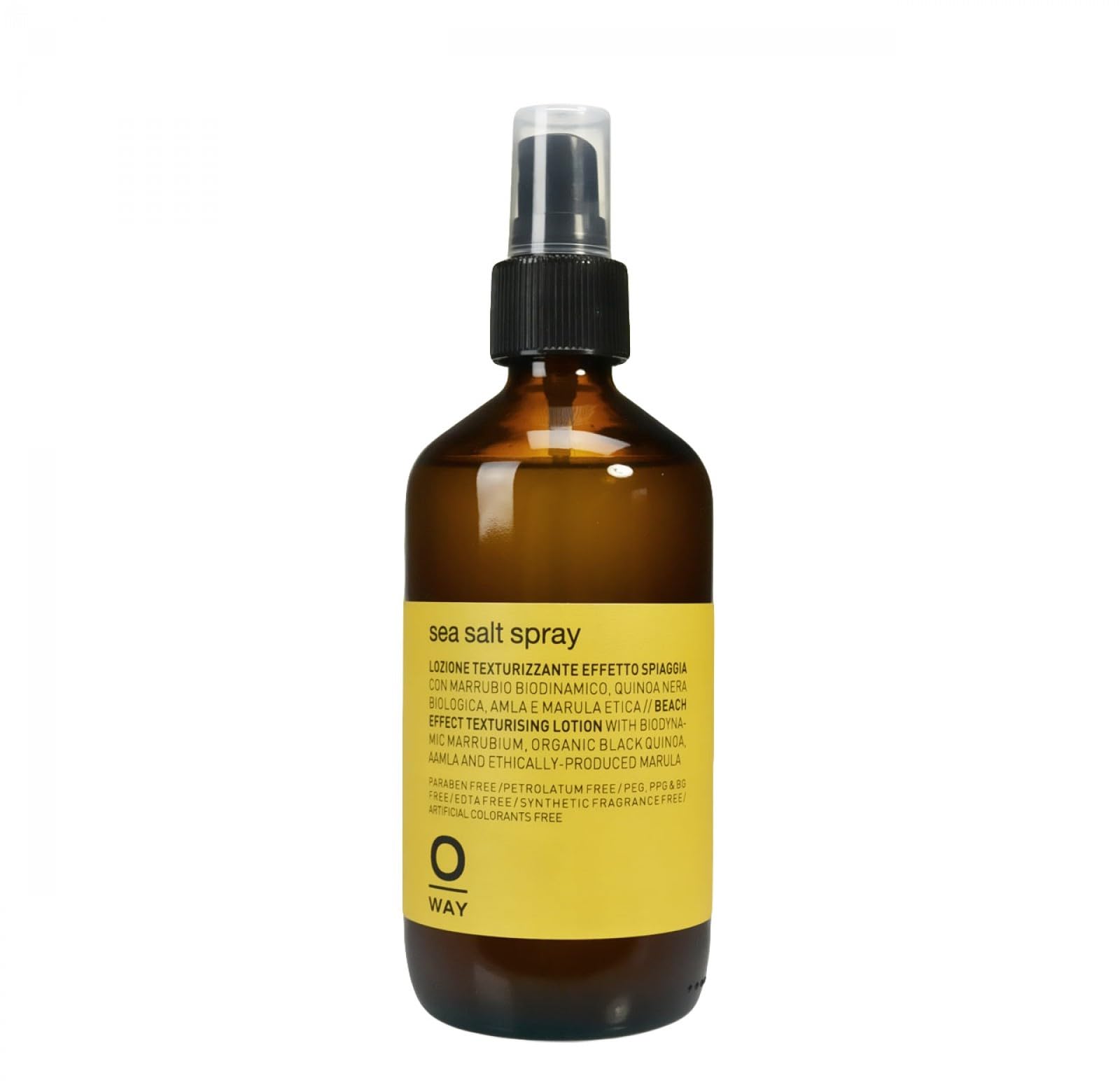 0way Sea Salt Spray for Hair Made in Italy Biodynamic Ingredients - Creates Beach Effect Texturizing Lotion 8