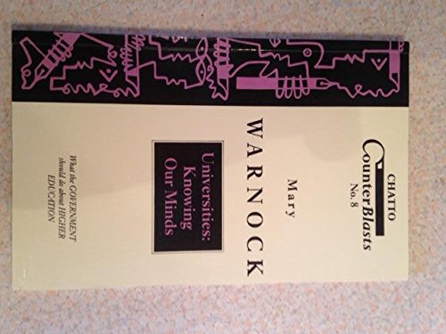 Universities: Knowing Our Minds (Counterblasts Series)