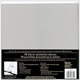 Westrim Strap Hinge Slip-On Page Protectors, 12-Inch by 12-Inch, 10/Pkg