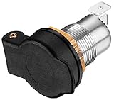  ProCar Einbau-Normsteckdose, Metall, mit Schnappdeckel Steckdose oMmD Metall 16A (53114321)