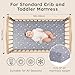 FILLEEP Baby Crib Sheets for Boys Girls Neutral, 2 Pack Crib Mattress Sheet for Standard Crib and Toddler Mattress, Super Soft Breathable Fitted Crib Sheet, 52