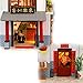 WYD Chinese Creative Doll House Inn Restaurant Mini Educational Puzzle Toy Gift with LED Light