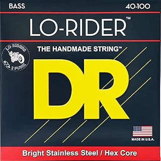 DR String LH-40 Low Rider Jeu de cordes pour guitare basse - Les Beatles, Paul McCartney, John Lennon, RIngo Starr, George Harrison