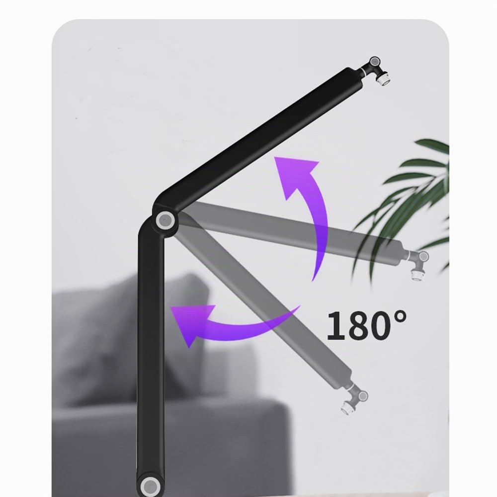 NEWFUN Brazo Microfono, Con Soporte Estable, Brazo Giratorio de 360 Grados, Ajuste de Altura Opcional y Adaptador de 3/8 a 5/8, para Equipos de Estudio