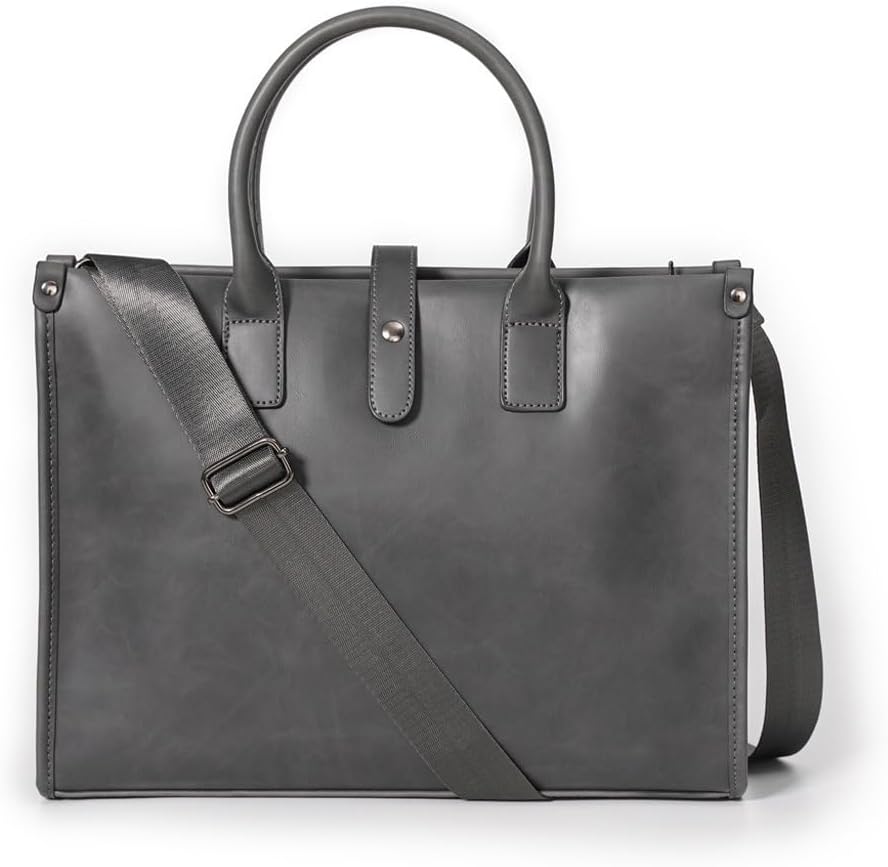 Men's Leather retro Business Briefcase Handbag Single Shoulder Crossbody Bag Office