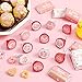 Clabby 504 Pieces Boy Girl Baby Shower Favors Stickers Mini Kisses Candy Stickers Chocolate Drop Labels Wrappers Little Cutie Baby Shower Decoration for Sprinkle Birthday Party(Pink Girl Style)