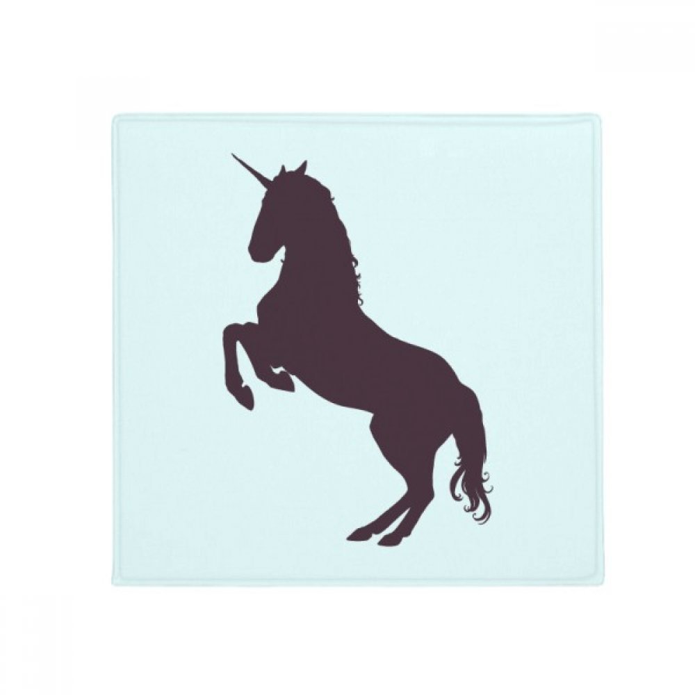 Tapis pour animal de compagnie licorne noire antidérapant 50x50cm salon