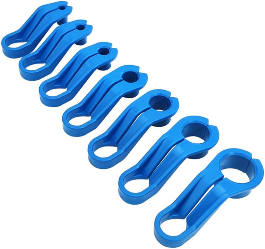 OUNONA 7Pcs Fuel Line Disconnect Tool Kit Durable Fluorine Remover for Vehicle Repair Compact Angled Design for Hard to Reach Areas Line Removal Tools