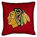 Chicago Blackhawks SIDELINES Jersey Material Toss Pillow