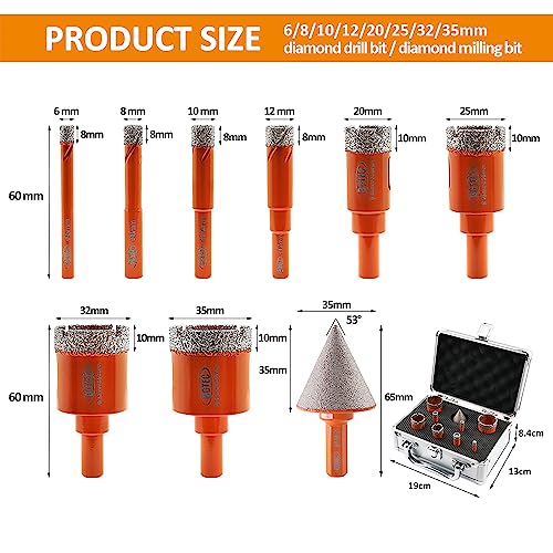 BGTEC Diamond Core Drill Bits Set - Image 2