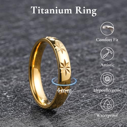 Image of King Will Men's Women's Tungsten Carbide Ring 24k Gold Plated Rose Gold Plated Domed Polished Finish Wedding Band