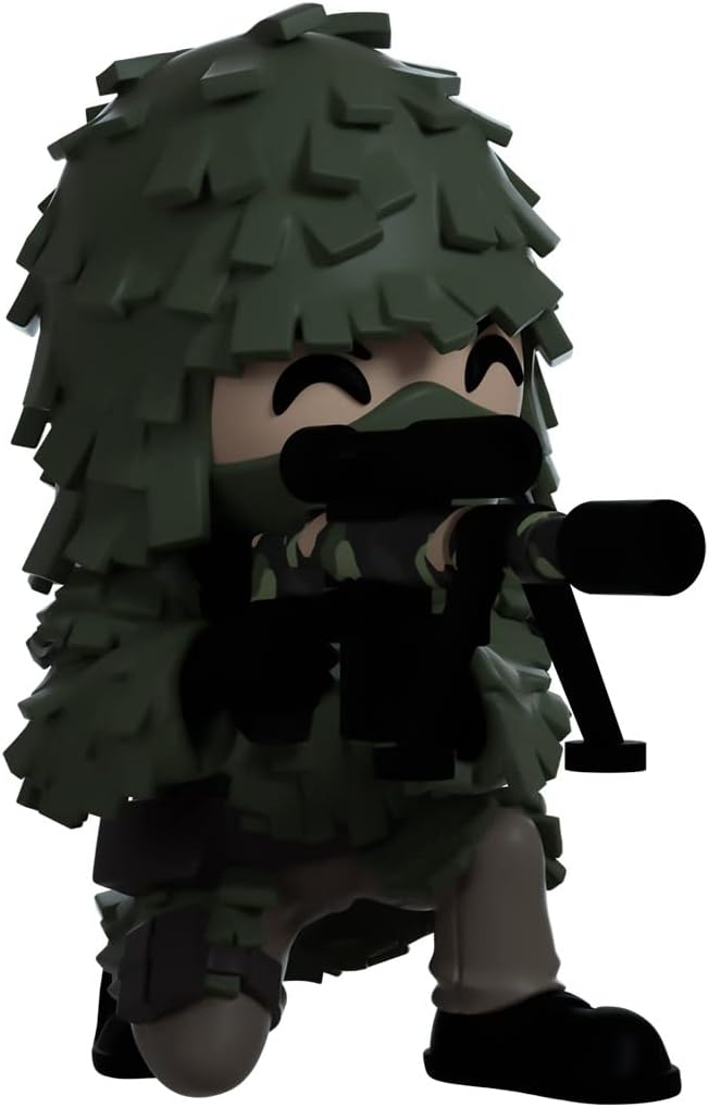 Youtooz Ghillie Suit Sniper 4.2" Vinyl Figure, Official Licensed Collectible Ghillie Suit Sniper From Call Of Duty: Modern Warfare 2 Video Game Figure, By Youtooz Modern Warefare 2 Collection