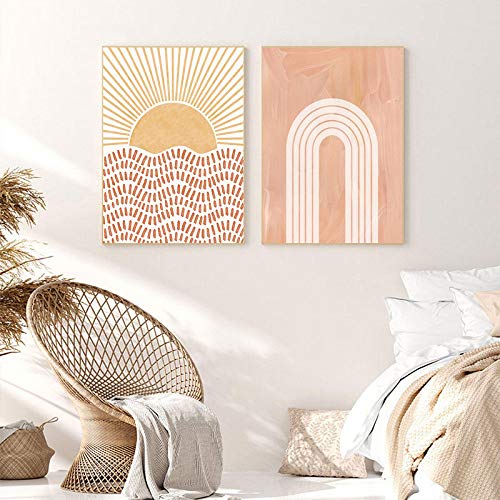 Art mural abstrait haut de gamme : impression sur toile d'art minimaliste et design épuré. - 2