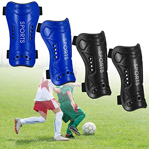 Lot de 2 paires de protège-tibias pour football, protège-tibias, protection de tibia, protection de football, léger et respirant pour enfants garçons et filles Cover
