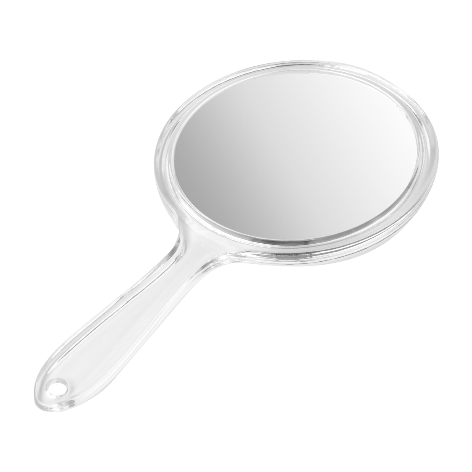 Specchio Portatile con Manico, Specchio a Mano Piccolo Bifacciale con Ingrandimento 1X/3X, per Trucco Quotidiano e Cosmetico