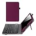 Fintie iPad mini 1/2/3 Keyboard Case - Premium PU Leather Folio Stand Cover with Removable Wireless Bluetooth Keyboard for Apple iPad mini 1 / iPad mini 2 / iPad mini 3, Purple