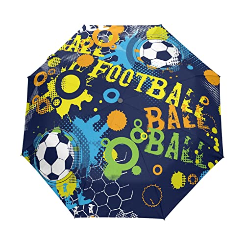 Parapluie fille et enfant motif football cadeau idéal pliant