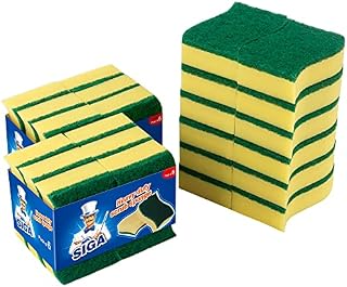 MR.SIGA Heavy Duty Scrub Sponge - Pack of 24, Size:11 x 7 x 3cm