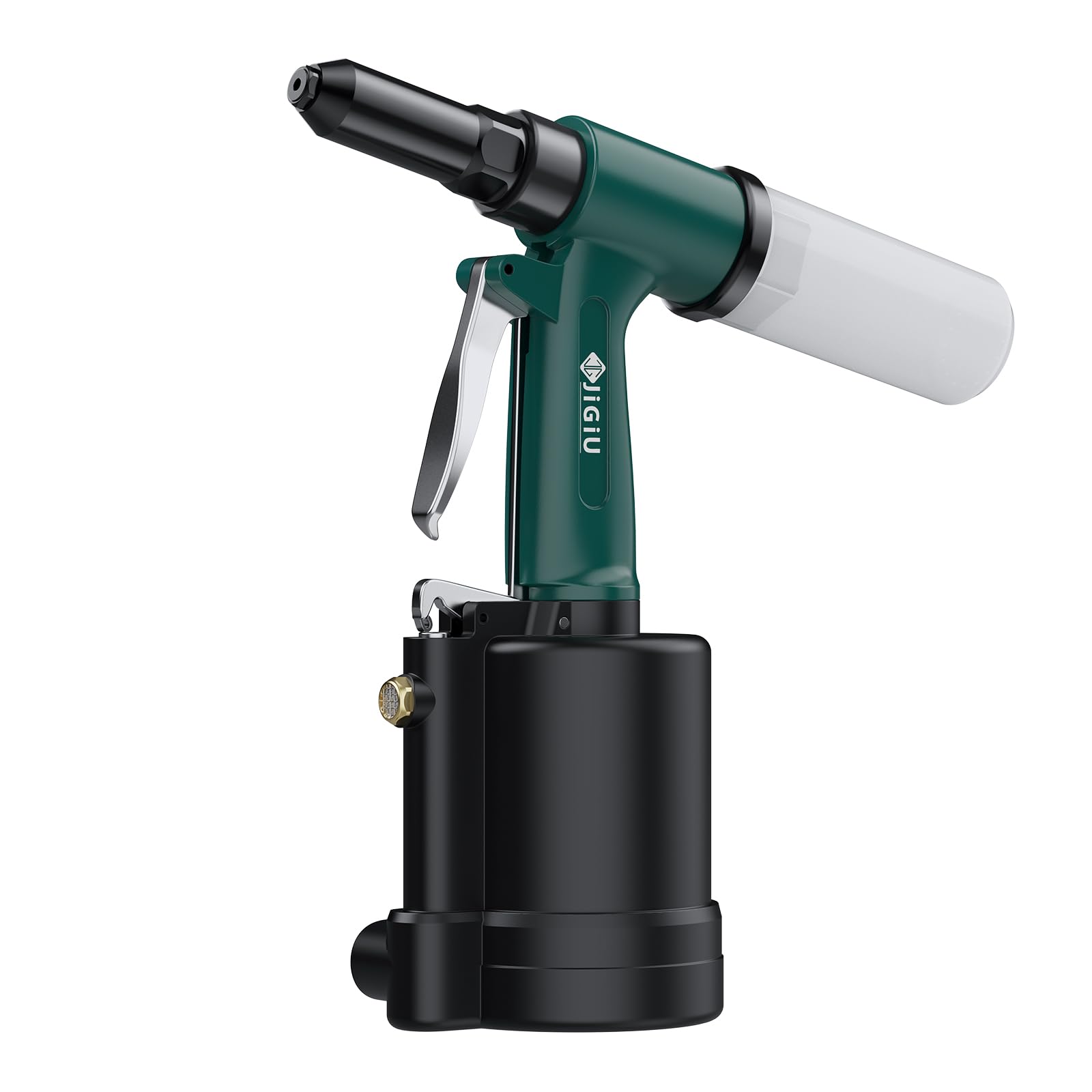 JiGiU Remachadora Neumática 1780KGF Pistola Remachadora Neumática | con 5 Boquillas 2.4mm, 3.2mm, 4.0mm , 4.8mm y 6.4mm para Automoción, Construcción, Industrias Manufactureras
