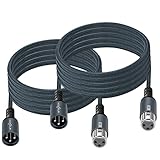 Múltiples capas de blindaje: el cable de micrófono XLR macho a hembra trenzado de Twozoh construido con carcasa trenzada de nailon mejora la flexibilidad y durabilidad, conexión y desconexión probados durante más de 15.000 veces.