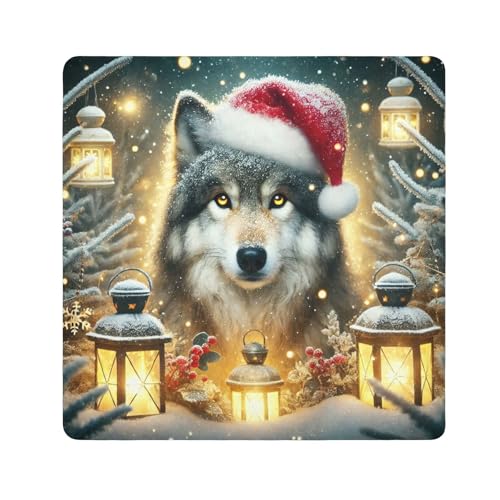 Joko Ivery Santa Wolf Christmas Self-adhesive Cloth 17.7