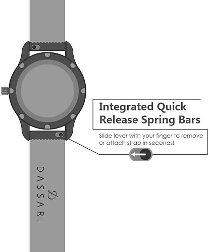 Miniatura 6 de DASSARI Correa de reloj de liberación rápida con acabado desgastado, elige tu color, 0.709 in, 0.748 in, 0.787 in, 0.827 in, 0.866 in